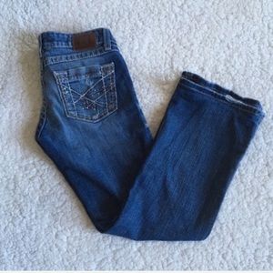 🛍 BKE Stella Boot Distressed Blue Jeans